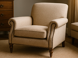 Upholstered armchair
